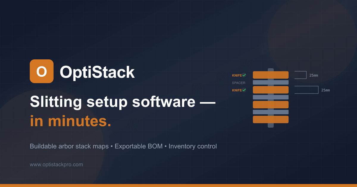 Python Optistack Coil Slitting Software: Setups in Under 60s | OptiStack Pro